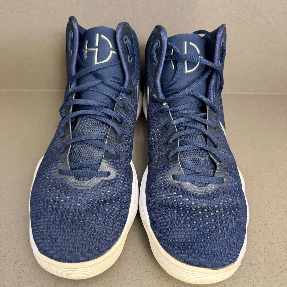 Nike Hyperdunk 2017 TB Mens 11.5 Navy Blue Silver Basketball Shoes 942571-401